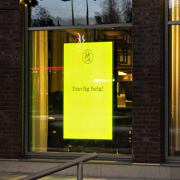 Air Line 3 installation - storefront window