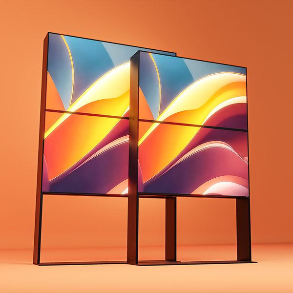 Double Ultra Slim installation - stacked display structure