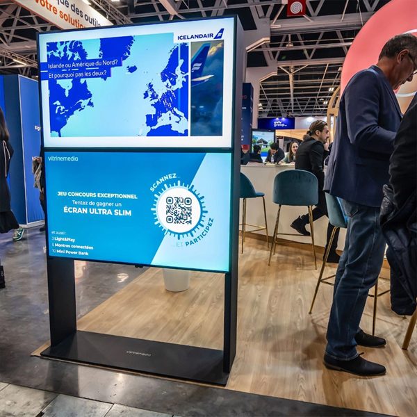 Ultra Slim installation - Vitrinemedia trade show stand